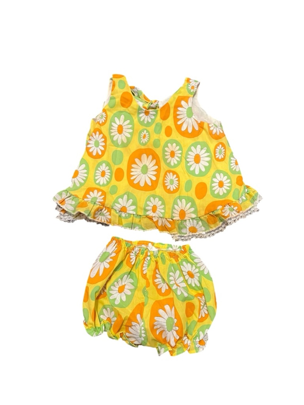 Vintage Daisy Floral Matching Set Tank & Bloomers